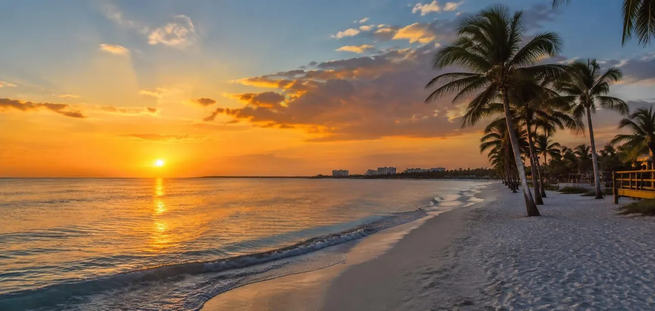 Gulf of Mexico sunset along the Venice, Florida coastline